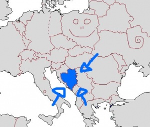 Karte Bosnien und Herzegowinas